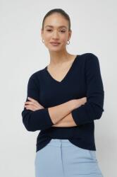 Benetton pamut pulóver könnyű, női, sötétkék - sötétkék XL - answear - 12 990 Ft