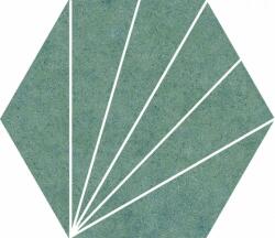  22x25 Co Aster Green Hexagon zöld mintás design dekor járólap és csempe