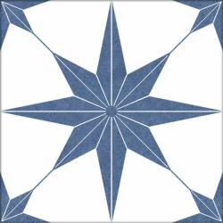  25x25 Co Stella Azul kék csillag mintás design dekor járólap és csempe