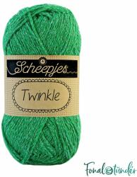 Scheepjes Twinkle 930 - zöld csillogó pamut fonal