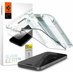Spigen Glas. tR EZ Fit HD Apple iPhone 15, Tempered kijelzővédő fólia, fekete (76150)