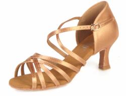 Botan női tánccipő BL-2 testszínű 6, 5 cm Flare Méret: 39
