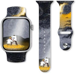 watchmyband Van Gogh és a szürkület mintás szilikon szíj