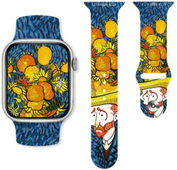 watchmyband Van Gogh és a virágok mintás szilikon szíj