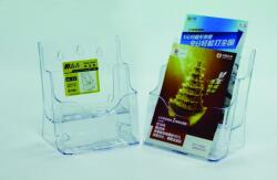 Kejea Display plastic pentru brosuri, de birou/perete, 2 x A5, KEJEA - transparent (KJ-K-154) - officeclass