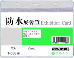 Kejea Buzunar PVC, pentru ID carduri, 108 x 70mm, orizontal, 10 buc/set, cu fermoar, KEJEA - cristal (KJ-T-038H) - officeclass