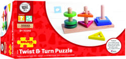 Bigjigs Toys Joc de potrivire - 3 forme geometrice (BJ376) - piciulica