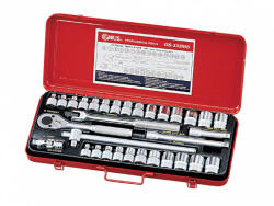 Genius Tools set cap de cioară, metric+col, 3/8", 32 bucăți (GS-332MS) (MK-GS-332MS) Cheie tubulara