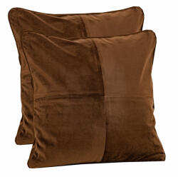 Hiko Set doua perne decorative cu fata detasabila, Hiko COMFY catifea maro (10005570)