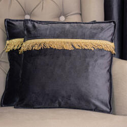 Hiko Set 2 perne decorative cu fata detasabila, Hiko COMFY catifea antracit (10005513)