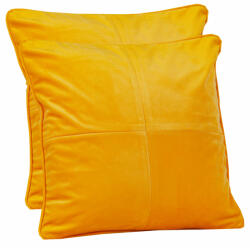 Hiko Set doua perne decorative cu fata detasabila, Hiko COMFY catifea galbena (10005568)