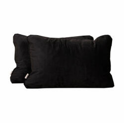 Hiko Set 2 perne decorative 2x40x60cm cu fata detasabila, Hiko COMFY catifea neagra (4095)