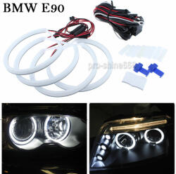  BMW Opál LED Angel eyes E90, E91, E46 compakt , E83 X3 , jégfehér