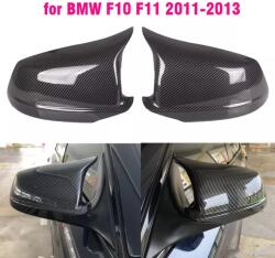  BMW F10 F11 M style visszapillantó tükör burkolat, fényes fekete / carbonos 2010-2013 Carbon