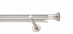  Galerie Monaco de perete, dubla argintiu mat 19mm (10006507) Suport draperie