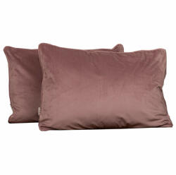 Hiko Set 2 perne decorative 2x40x60cm cu fata detasabila, Hiko COMFY catifea roz pudra (4058)