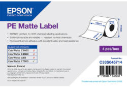 Epson matt, műanyag (PE) etikett címke, 102*152 mm, 800 címke/tekercs (rendelési egység 4 tekercs/doboz) (C33S045714) - etikett-cimke-shop