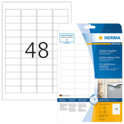 Herma 45, 7*21, 2 mm-es Herma A4 íves etikett címke, fehér színű (10 ív/doboz) (HERMA 9531) - etikett-cimke-shop