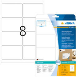 Herma 99, 1*67, 7 mm-es Herma A4 íves etikett címke, fehér színű (25 ív/doboz) (HERMA 10018) - etikett-cimke-shop