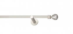  Galerie Crystal de perete, simpla argintiu mat 19mm (10006547) Suport draperie
