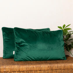 Hiko Set 2 perne decorative 2x40x60cm cu fata detasabila, Hiko COMFY catifea verde smarald (10005507)