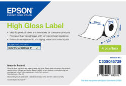 Epson fényes, papír etikett címke, 105*210 mm, 273 címke/tekercs (rendelési egység 8 tekercs/doboz) (C33S045730) - etikett-cimke-shop