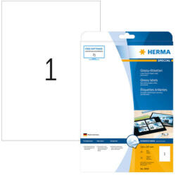 Herma 210*297 mm-es Herma A4 íves etikett címke, fehér színű (25 ív/doboz) (HERMA 4909) - etikett-cimke-shop