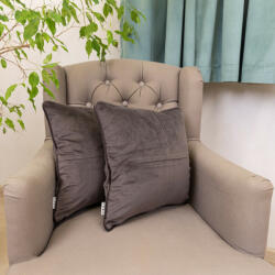 Hiko Set doua perne decorative cu fata detasabila, Hiko COMFY catifea deep taupe (10005567)