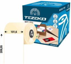 Tezeko 101.6 * 209.55 mm, öntapadós papír etikett címke (700 címke/tekercs) (P1016020955-004)
