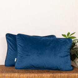 Hiko Set 2 perne decorative 2x40x60cm cu fata detasabila, Hiko COMFY catifea albastru royal (10005500)