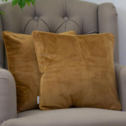 Hiko Set 2 perne decorative cu fata detasabila, Hiko COMFY catifea cognac (10005490)