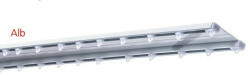  Sina dubla din aluminiu cu accesorii de prindere al perdelelor si draperiilor, pe dimensiunea exacta (3648) Suport draperie