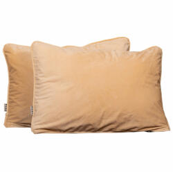 Hiko Set 2 perne decorative 2x40x60cm cu fata detasabila, Hiko COMFY catifea crem (4083)