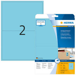 Herma 199, 6*143, 5 mm-es Herma A4 íves etikett címke, kék színű (20 ív/doboz) (HERMA 4498) - etikett-cimke-shop