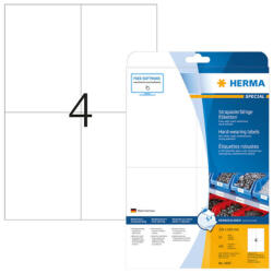 Herma 105*148 mm-es Herma A4 íves etikett címke, fehér színű (25 ív/doboz) (HERMA 4697) - etikett-cimke-shop