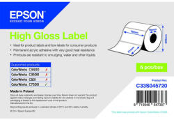 Epson fényes, papír etikett címke, 76*51 mm, 2310 címke/tekercs (rendelési egység 6 tekercs/doboz) (C33S045720) - etikett-cimke-shop