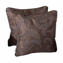 Hiko Set 2 perne decorative baroc Deluxe Hiko Versailles taupe / gri cu fata detasabila si vipusca verde deschis din catifea - hiko - 138,55 RON