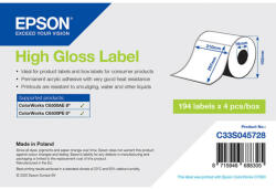 Epson fényes, papír etikett címke, 210*297 mm, 194 címke/tekercs (rendelési egység 4 tekercs/doboz) (C33S045728) - etikett-cimke-shop