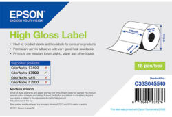 Epson fényes, papír etikett címke, 102*76 mm, 415 címke/tekercs (rendelési egység 18 tekercs/doboz) (C33S045540) - etikett-cimke-shop
