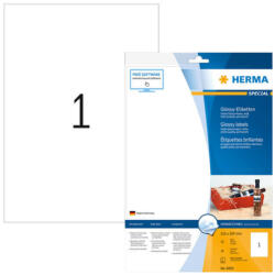 Herma 210*297 mm-es Herma A4 íves etikett címke, fehér színű (10 ív/doboz) (HERMA 8895) - etikett-cimke-shop