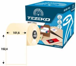 Tezeko 101, 6 * 152, 4 mm, öntapadós műanyag etikett címke (250 címke/tekercs) (M1016015240-002)