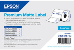 Epson prémium matt, papír etikett címke, 102*51 mm, 2310 címke/tekercs (rendelési egység 4 tekercs/doboz) (C33S045722) - etikett-cimke-shop