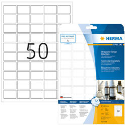 Herma 37*25 mm-es Herma A4 íves etikett címke, fehér színű (25 ív/doboz) (HERMA 8338) - etikett-cimke-shop