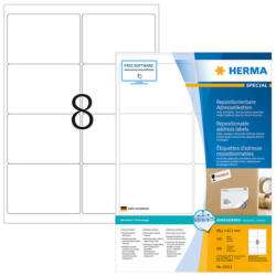 Herma 99, 1*67, 7 mm-es Herma A4 íves etikett címke, fehér színű (100 ív/doboz) (HERMA 10312) - etikett-cimke-shop