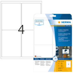 Herma 99, 1*139 mm-es Herma A4 íves etikett címke, fehér színű (10 ív/doboz) (HERMA 9534) - etikett-cimke-shop
