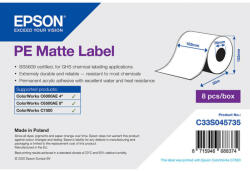 Epson matt, műanyag (PE), folyamatos címke, 102 mm * 55 méter (rendelési egység 8 tekercs/doboz) (C33S045735) - etikett-cimke-shop