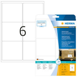 Herma 99, 1*93, 1 mm-es Herma A4 íves etikett címke, fehér színű (25 ív/doboz) (HERMA 8332) - etikett-cimke-shop