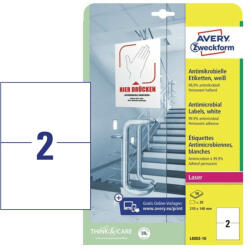 Avery Zweckform Etikett címke 210x148 mm, Avery Zweckform, Fehér színű, (10 ív/doboz) (L8002-10) - etikett-cimke-shop