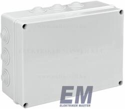Elettrocanali Kötődoboz falon kívüli 300x220x120 mm IP55 vízmentes gumis bevezetővel Elettrocanali EC400C8 Műanyag kötődobozok (EC400C8)