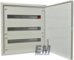 Eaton Lemezszekrény maszkolt 72 modulos IP30 süllyesztett elosztó fehér Eaton BF-U-3/72-C 283048 Süllyesztett kislakáselosztók és moduláris elosztók (EAT283048)